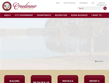 Tablet Screenshot of cityofcreedmoor.org